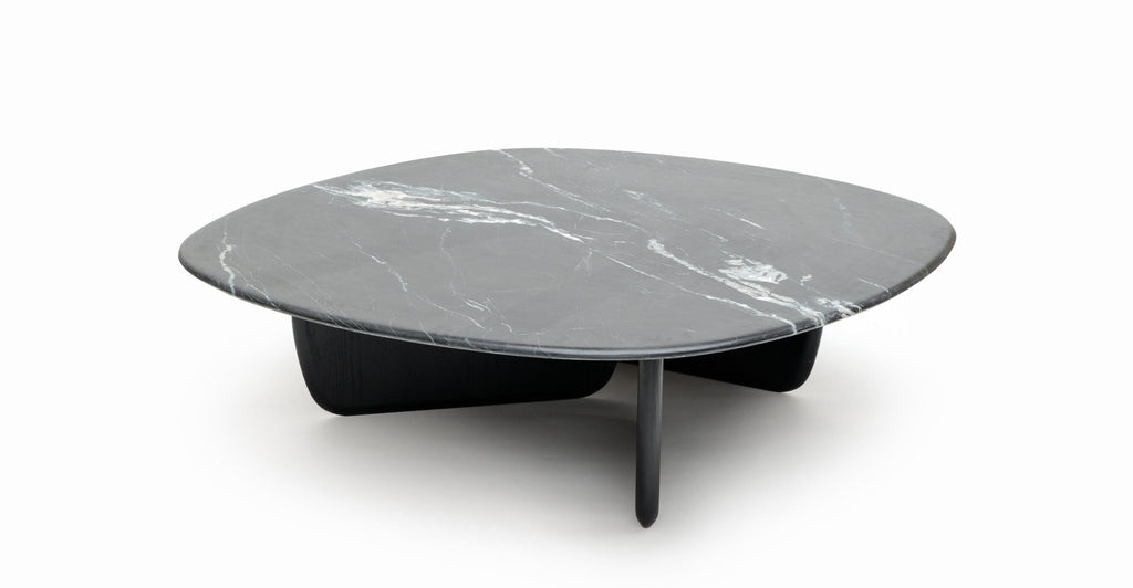 Eden Coffee Table 120 - Black Oak & Nero Perlato.