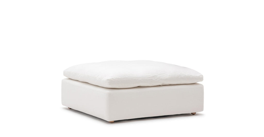 Feather Cloud Ottoman - Off White.