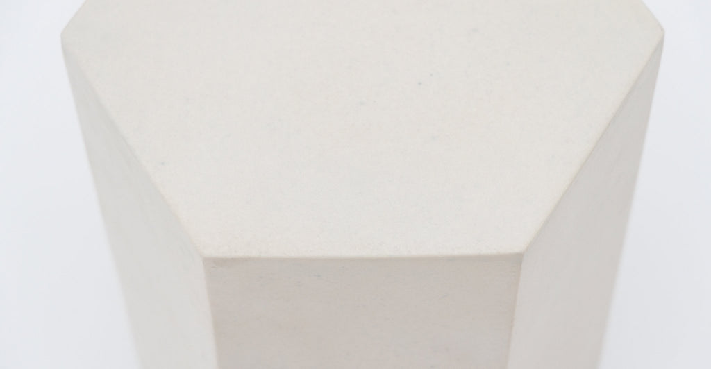 Gabi Stool - Cemento White.