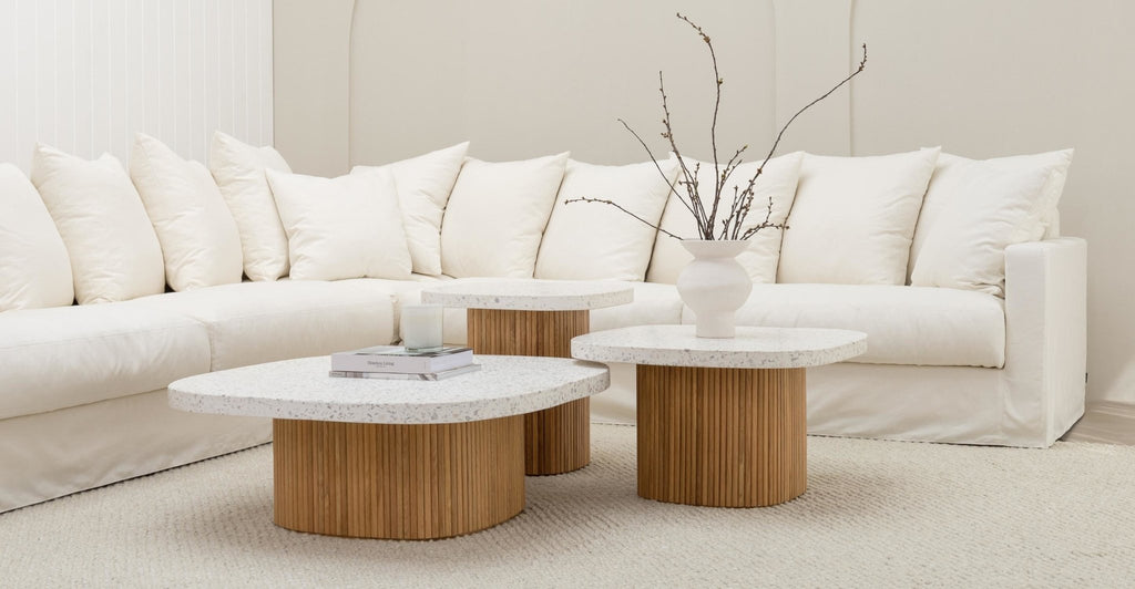 Gion Coffee Table 55 - Light Oak & Nougat.