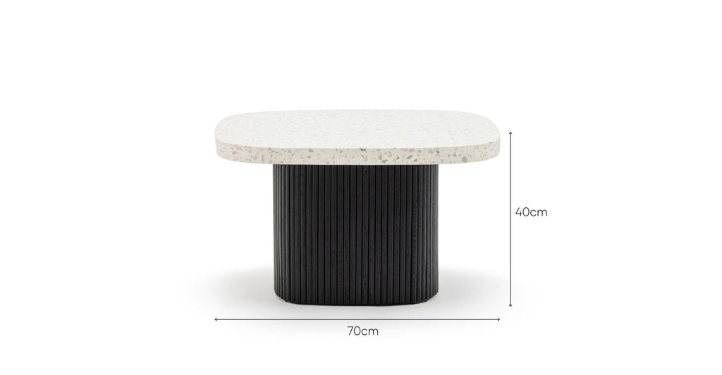 Gion Coffee Table 70 - Black Oak & Nougat.