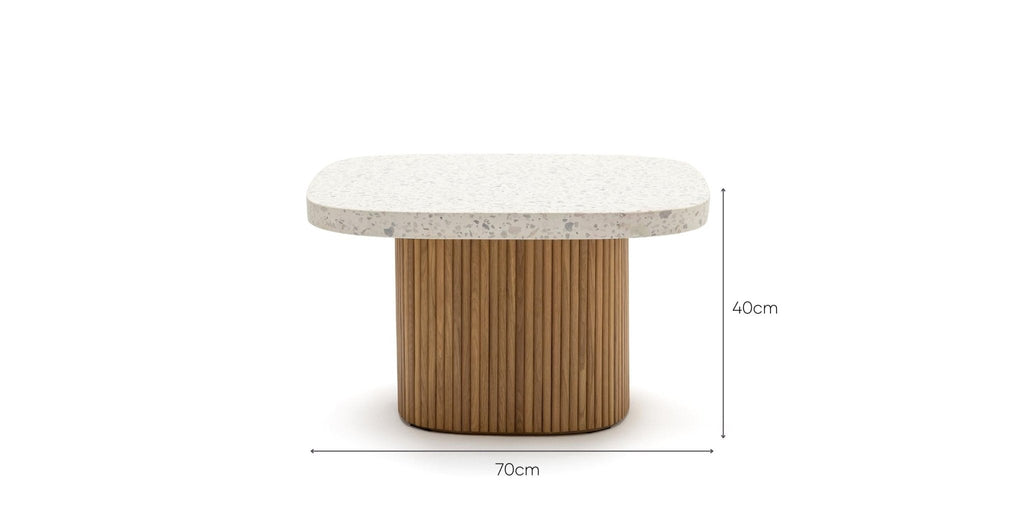 Gion Coffee Table 70 - Light Oak & Nougat.