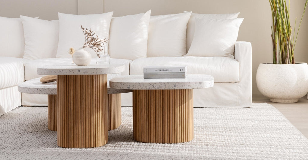 Gion Coffee Table 70 - Light Oak & Nougat.