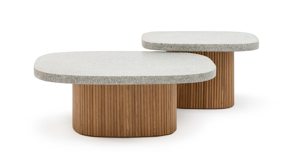 Gion Coffee Table 70 - Light Oak & Warm Grey.