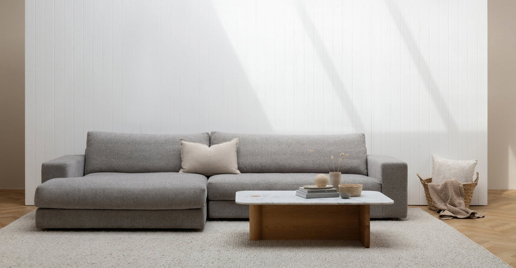 Hansen L Shaped Sofa - Sylvia Haze.