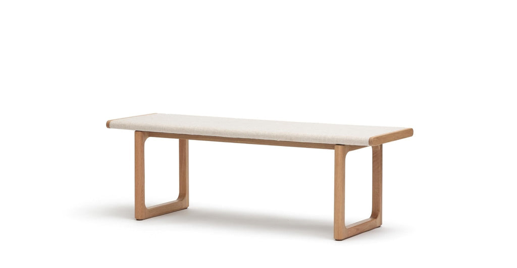 Hover Bench - Light Oak & Oatmeal.