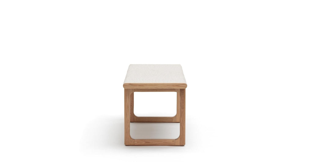 Hover Bench - Light Oak & Oatmeal.