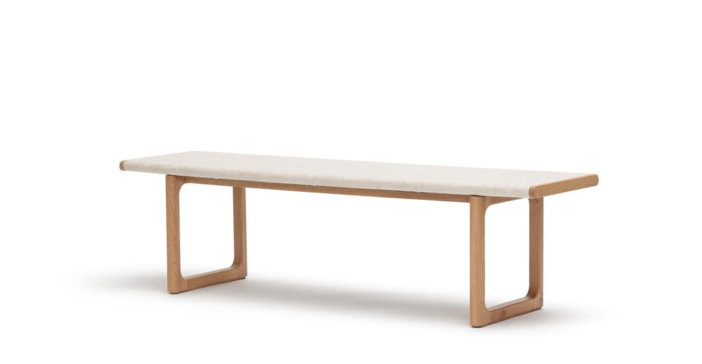 Hover Bench - Light Oak & Oatmeal.