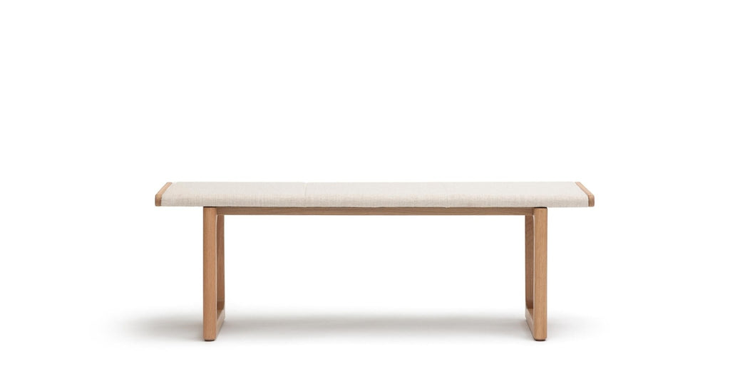 Hover Bench - Light Oak & Oatmeal.