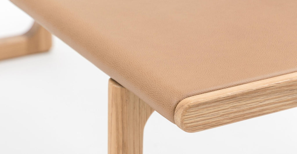 HOVER BENCH - LIGHT OAK & PECAN - THE LOOM COLLECTION