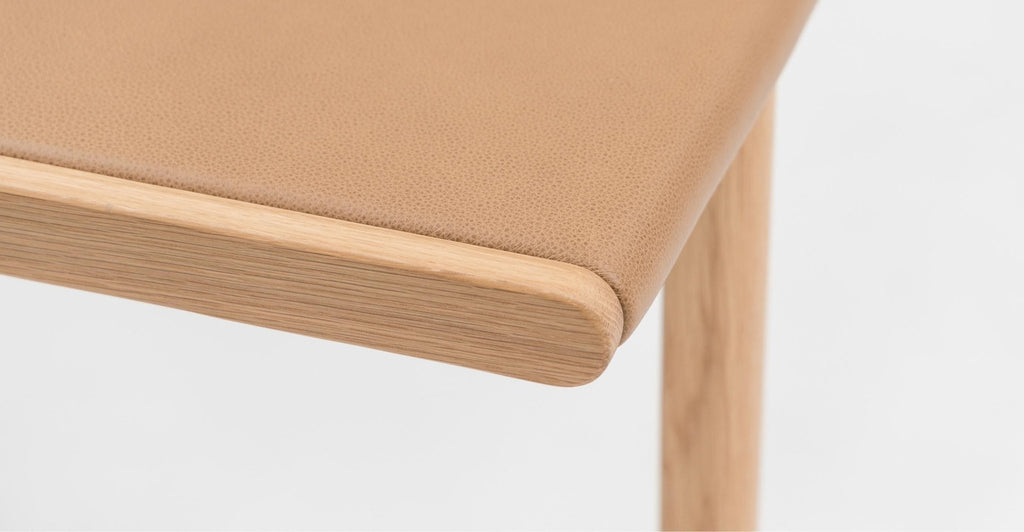 HOVER BENCH - LIGHT OAK & PECAN - THE LOOM COLLECTION