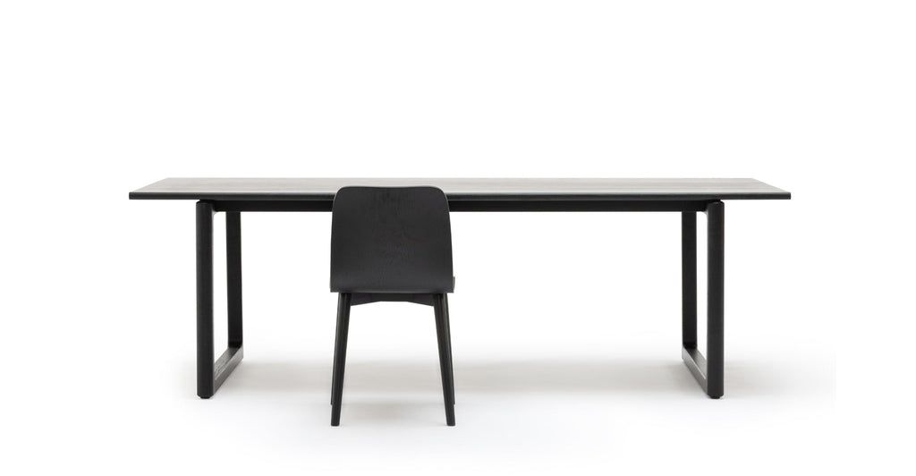 Hover Dining Table - Black Oak.