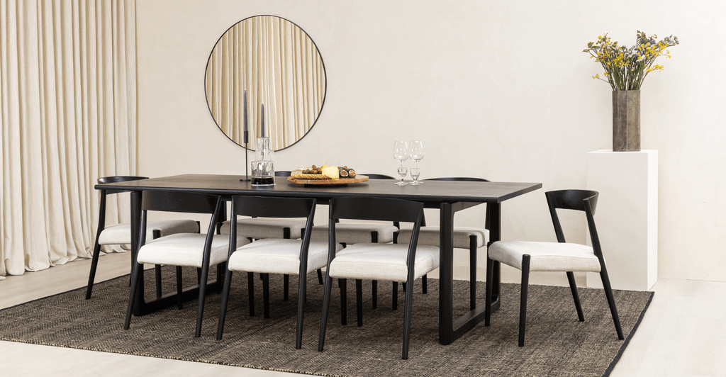 Hover Dining Table - Black Oak.