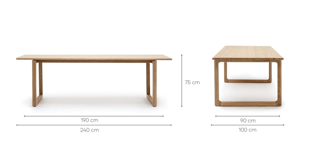 Hover Dining Table - Light Oak.