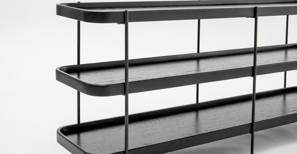 Humla 3 Tiered Shelf - Black Oak.