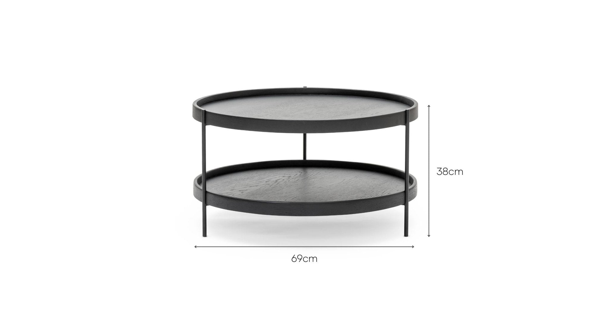 Humla Coffee Table - Black Oak - Loom Collection