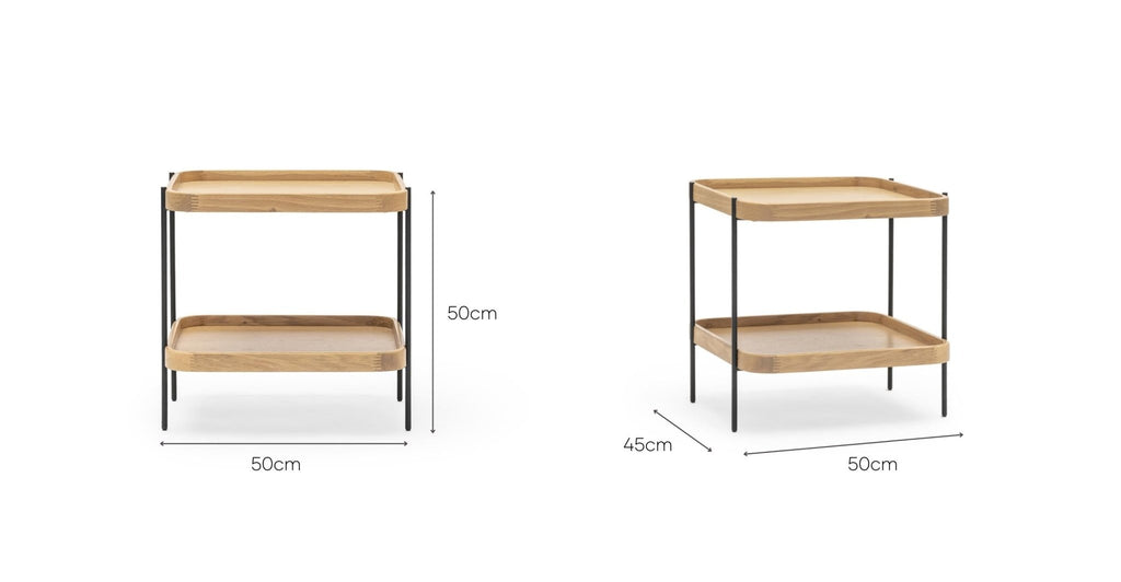 Humla Side Table - Light Oak.