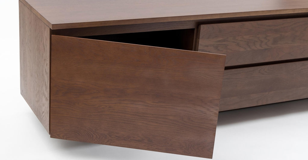 Kami 220 Entertainment Unit - Smoked Oak.