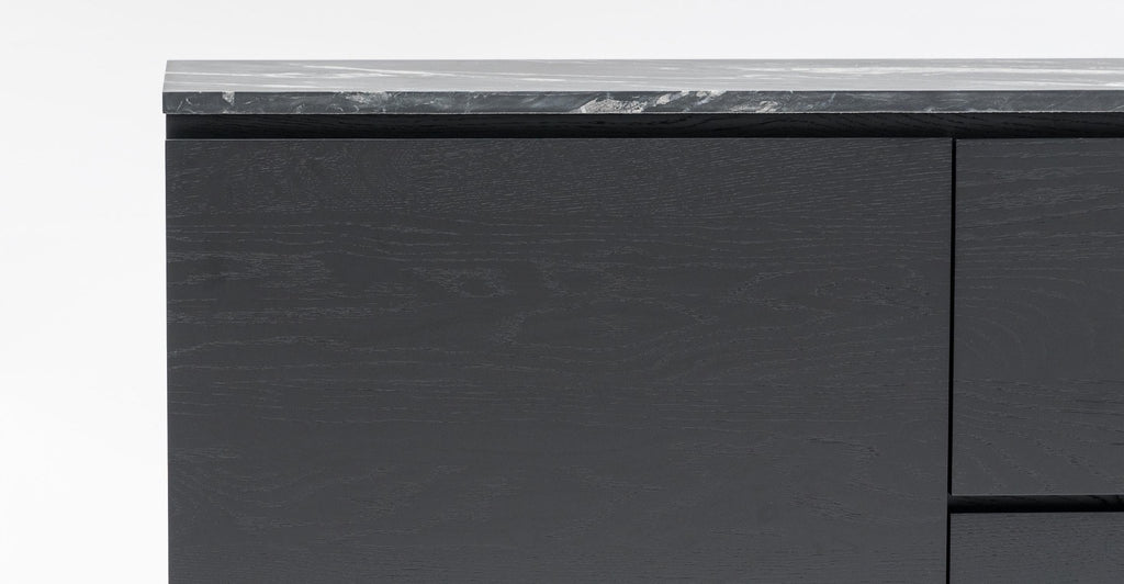 Kami 220 Sideboard - Black Oak & Nero Perlato