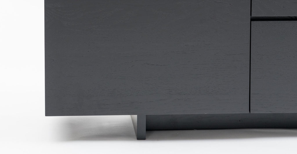 Kami 220 Sideboard - Black Oak & Nero Perlato