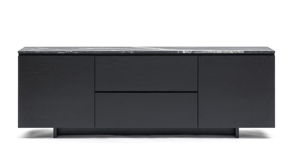 Kami 220 Sideboard - Black Oak & Nero Perlato