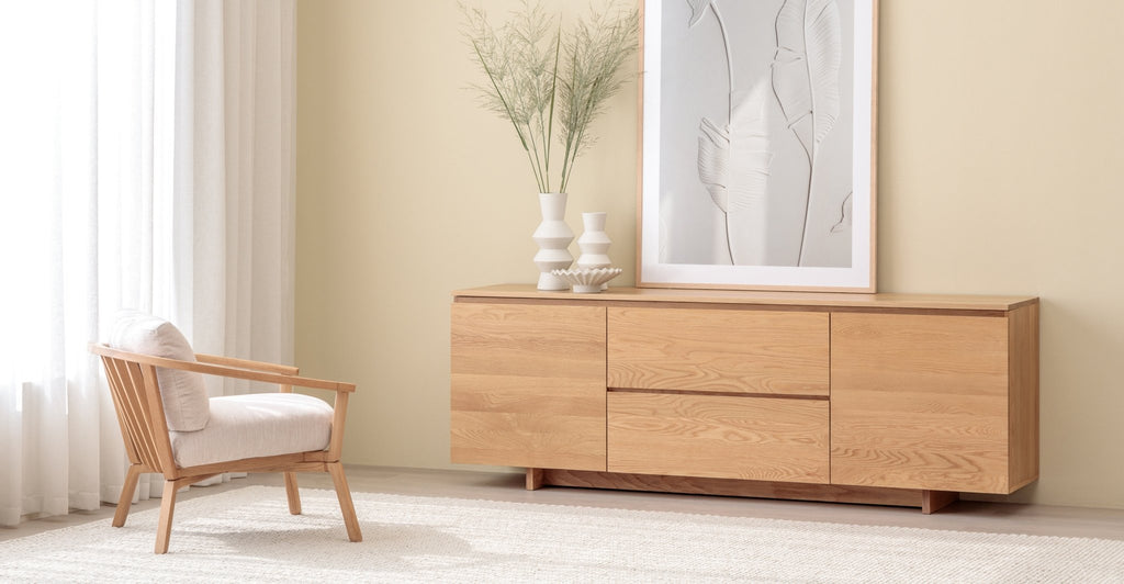 Kami 220 Sideboard - Light Oak.