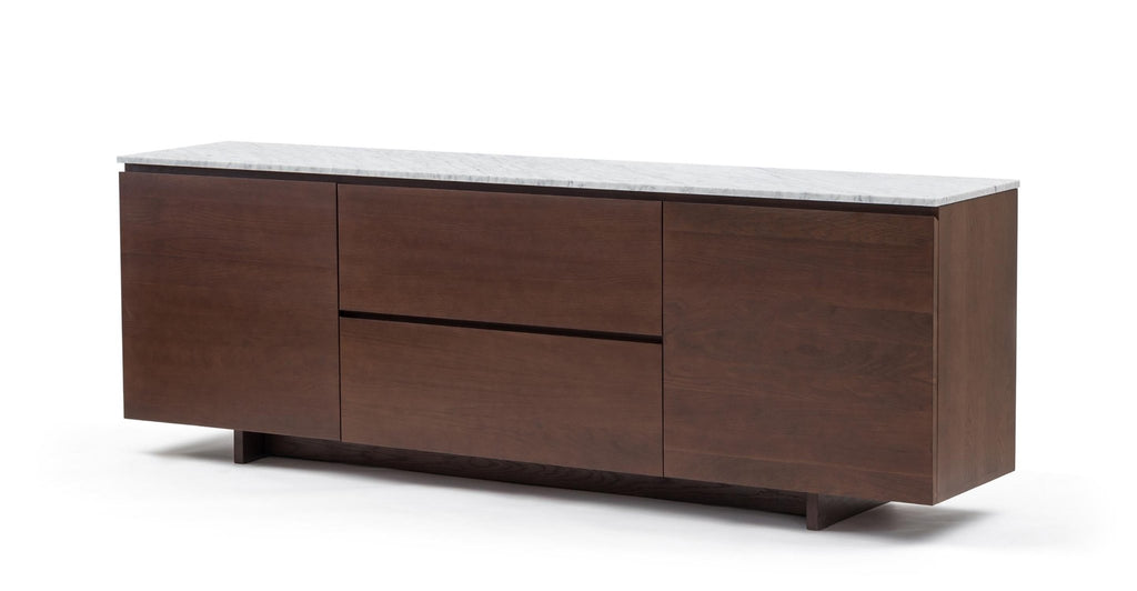 Kami 220 Sideboard - Smoked Oak & Bianca Carrara.