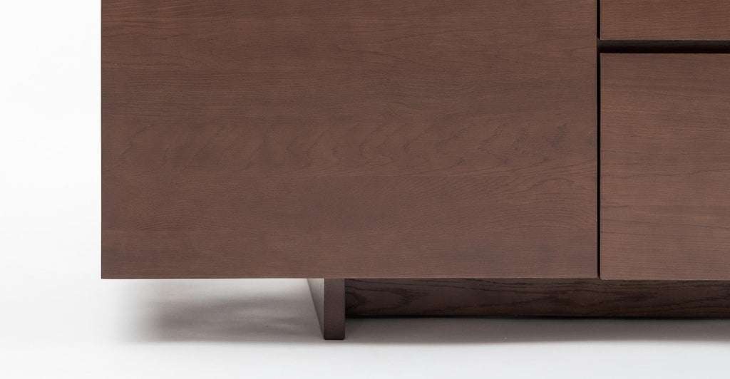 Kami 220 Sideboard - Smoked Oak & Bianca Carrara.