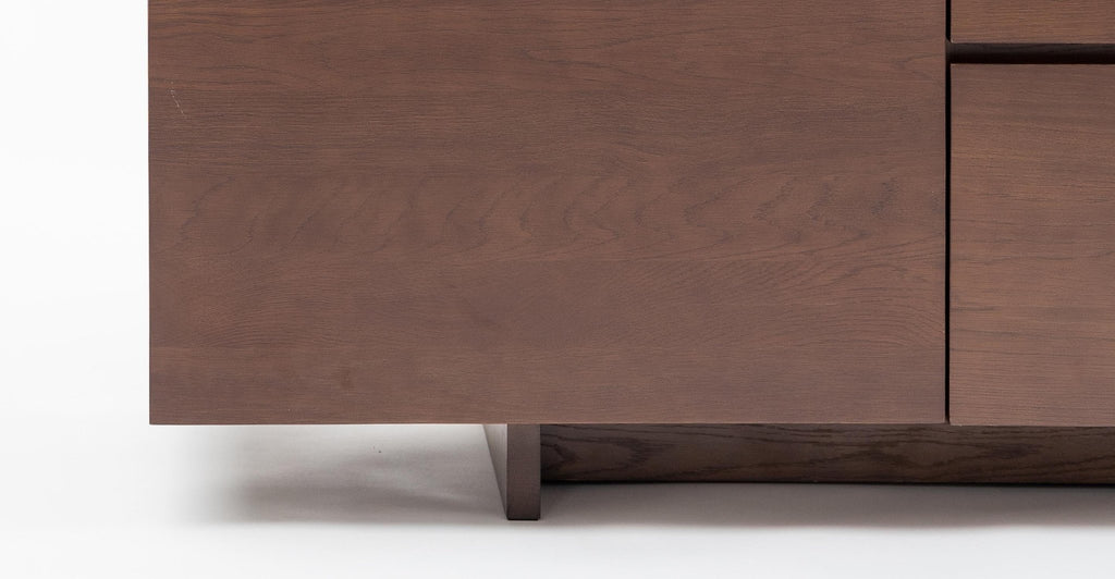 Kami 220 Sideboard - Smoked Oak & Nero Perlato.