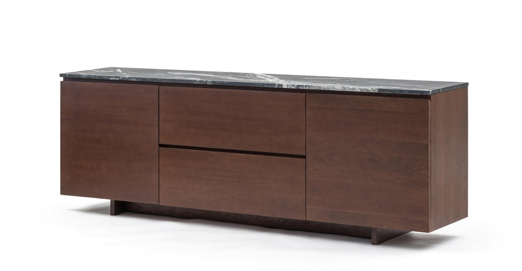 Kami 220 Sideboard - Smoked Oak & Nero Perlato.