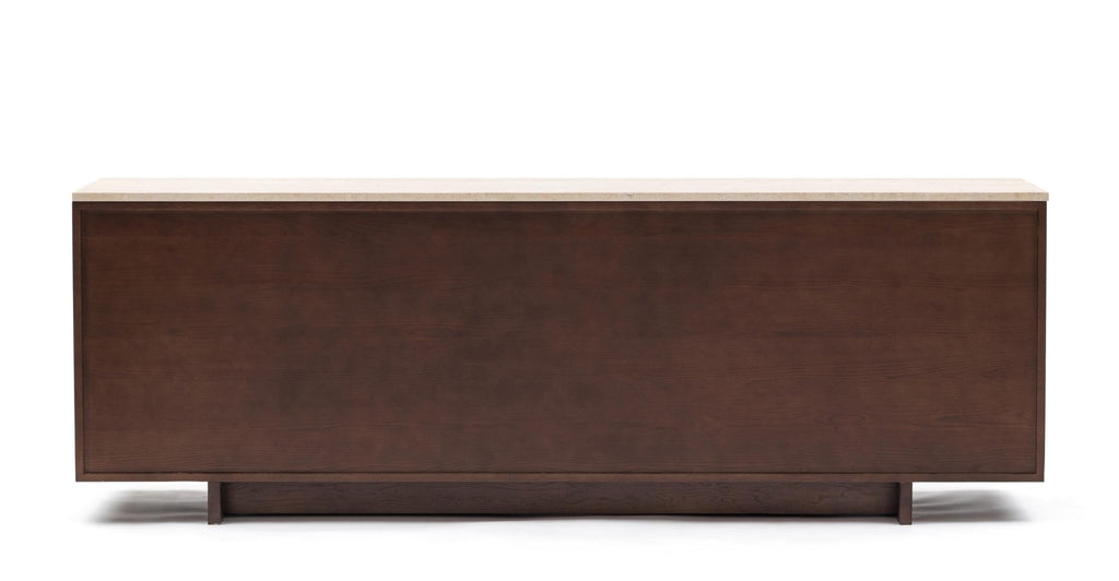 Kami 220 Sideboard - Smoked Oak & Travertine.