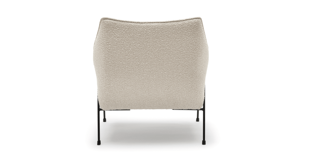 Kubik Accent Chair - Ivory Boucle.