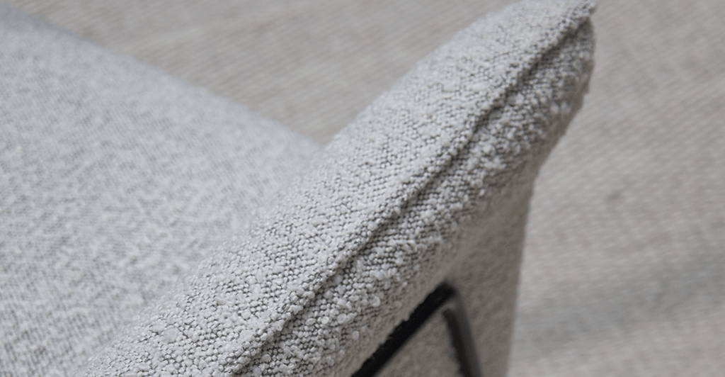 Kubik Accent Chair - Salt & Pepper Boucle.