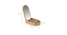 Lea Oval Jewelry Box - Natural Wood