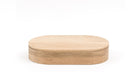 Lea Oval Jewelry Box - Natural Wood