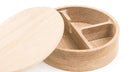 Lea Round Jewelry Box Small - Natural Wood