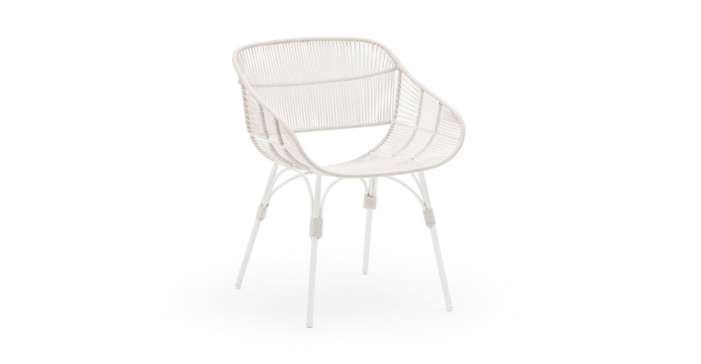 Marina Dining Armchair - Stonewhite & Chalk.