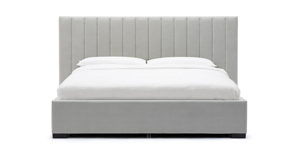 Martina Bed With Storage - Silver.