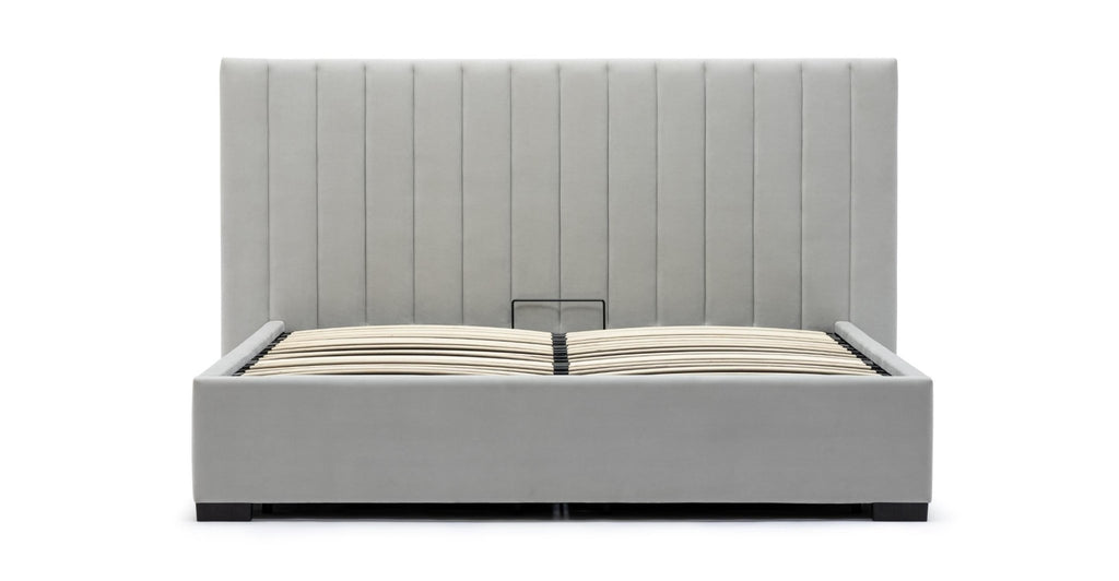 Martina Bed With Storage - Silver.