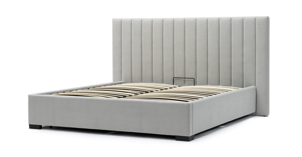 Martina Bed With Storage - Silver.