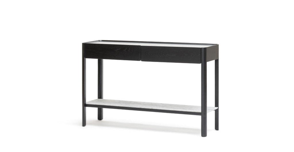 Nell Console - Black Oak & Bianca Carrara.