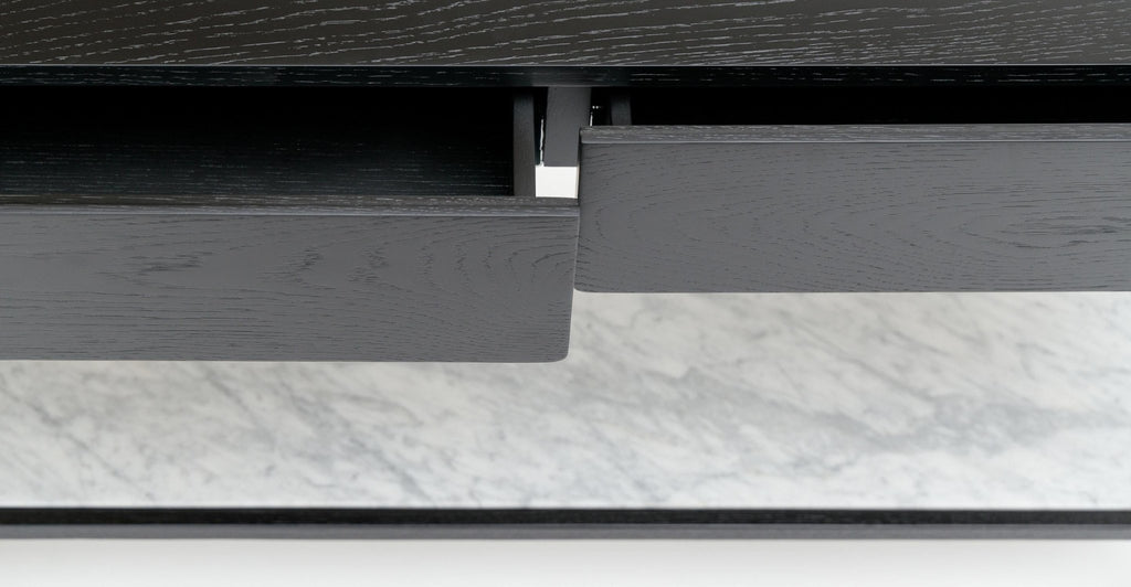 Nell Console - Black Oak & Bianca Carrara.