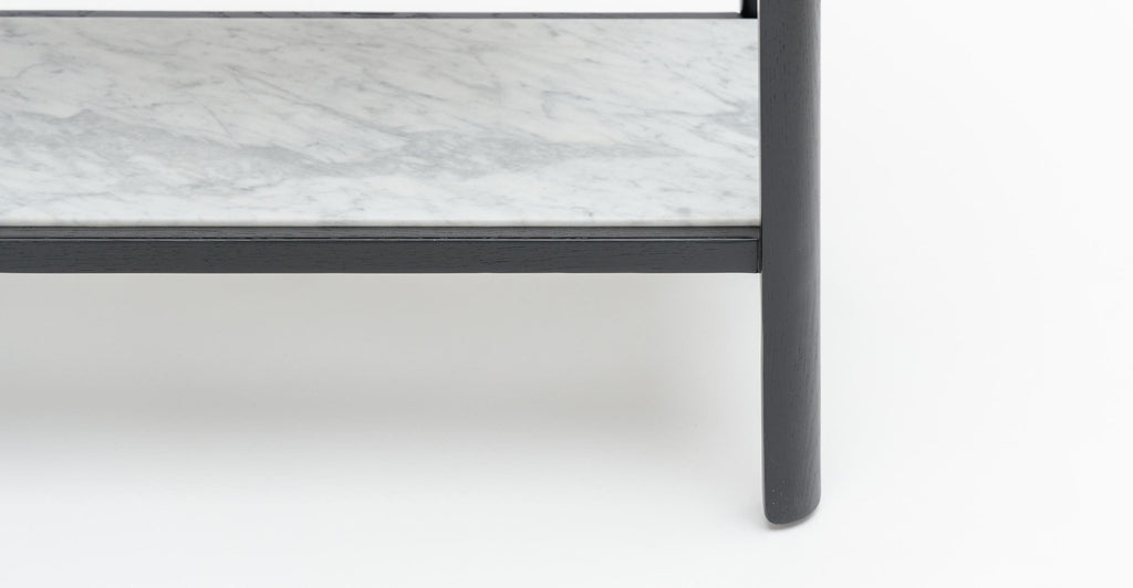 Nell Console - Black Oak & Bianca Carrara.