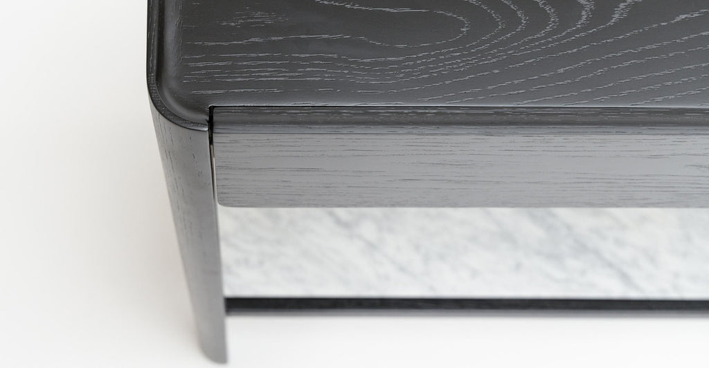 Nell Console - Black Oak & Bianca Carrara.