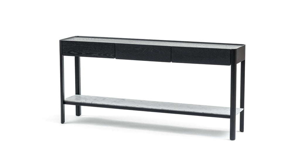 Nell Console - Black Oak & Bianca Carrara.