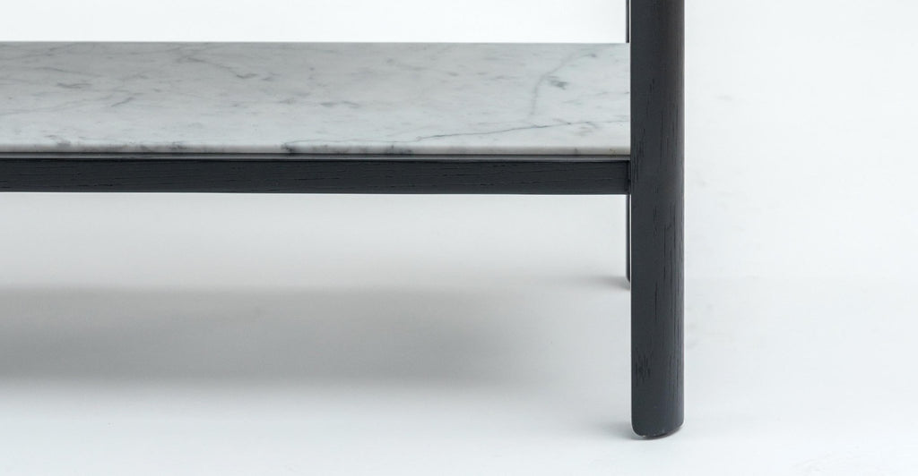 Nell Console - Black Oak & Bianca Carrara.