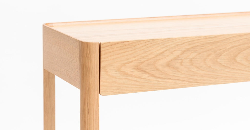 Nell Console - Light Oak & Bianca Carrara.