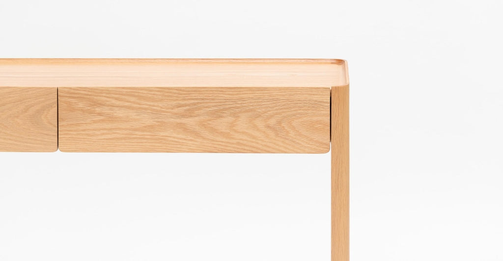 Nell Console - Light Oak & Bianca Carrara.