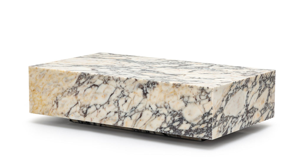 Nuba Rectangular Coffee Table - Calacatta Viola.