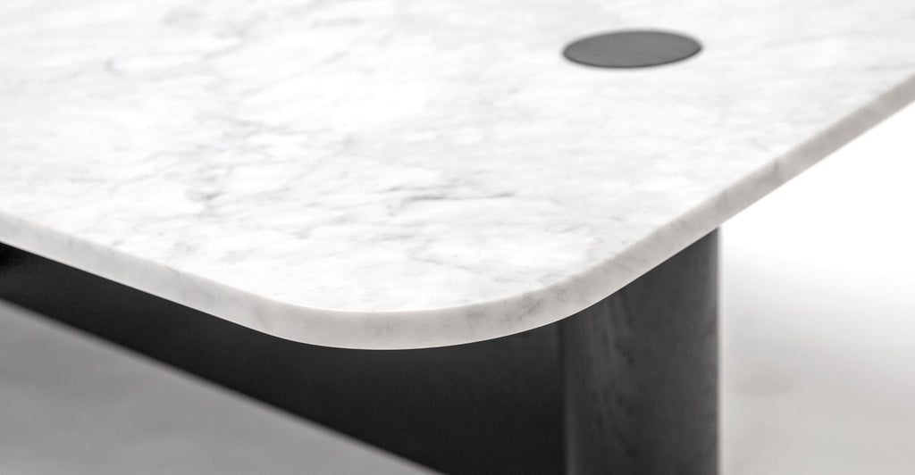 Pivot Coffee Table - Black Oak & Marble.